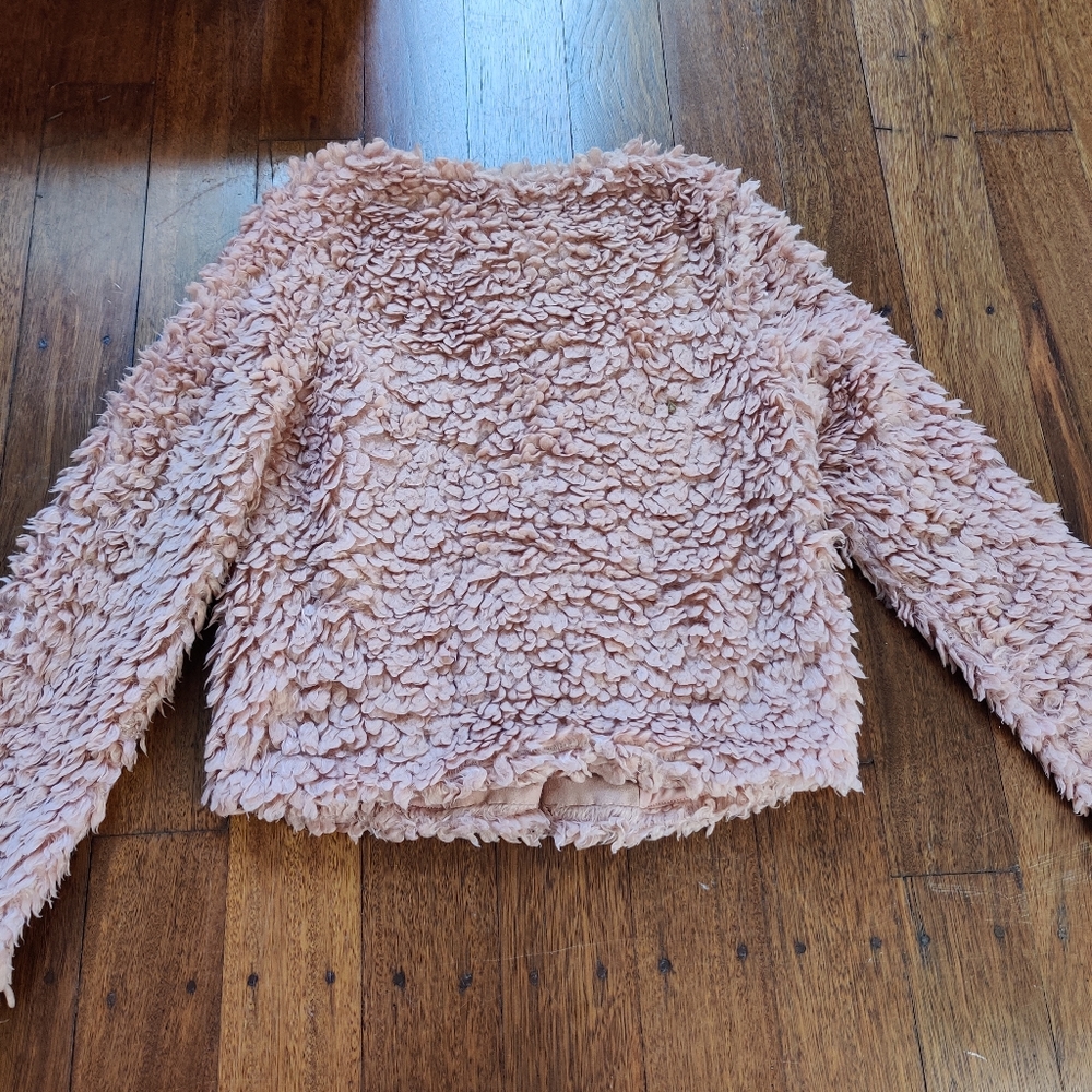 H&M|| Light Lilac fluffy/ teddy jacket Size XS - Picture 5 of 11